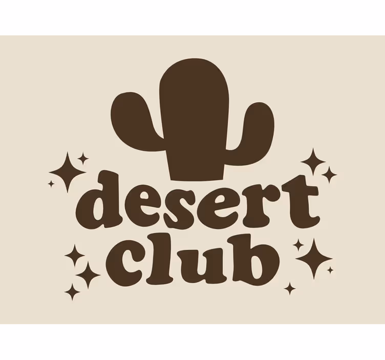 Beige roller blind with psychedelic desert cactus design - TenStickers