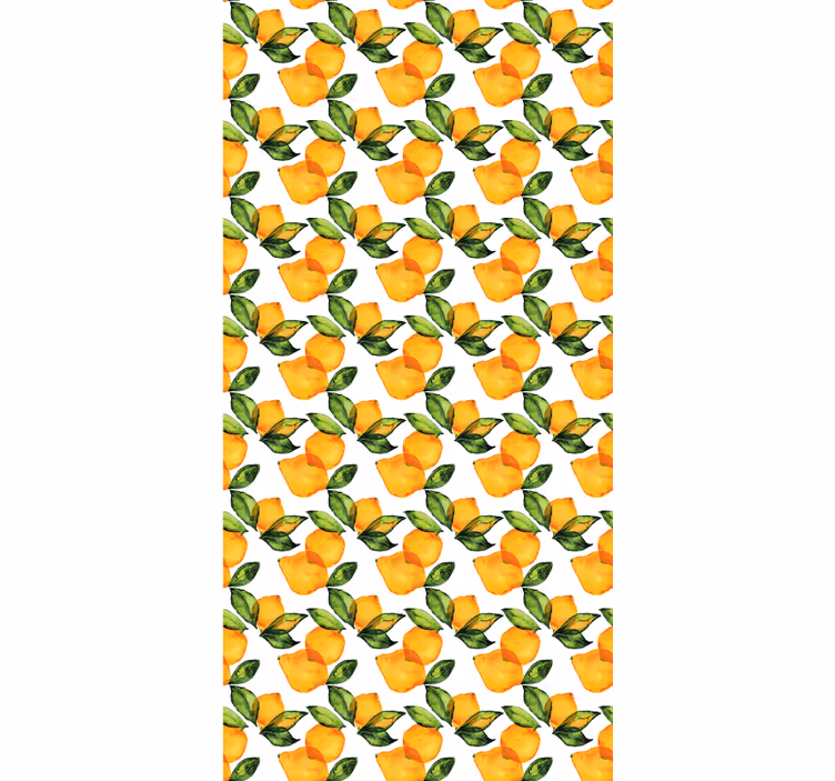 Lemon Mediterranean style fruit blind - TenStickers