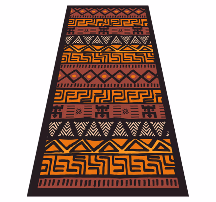 African style  ethnic  vinyl rug - TenStickers