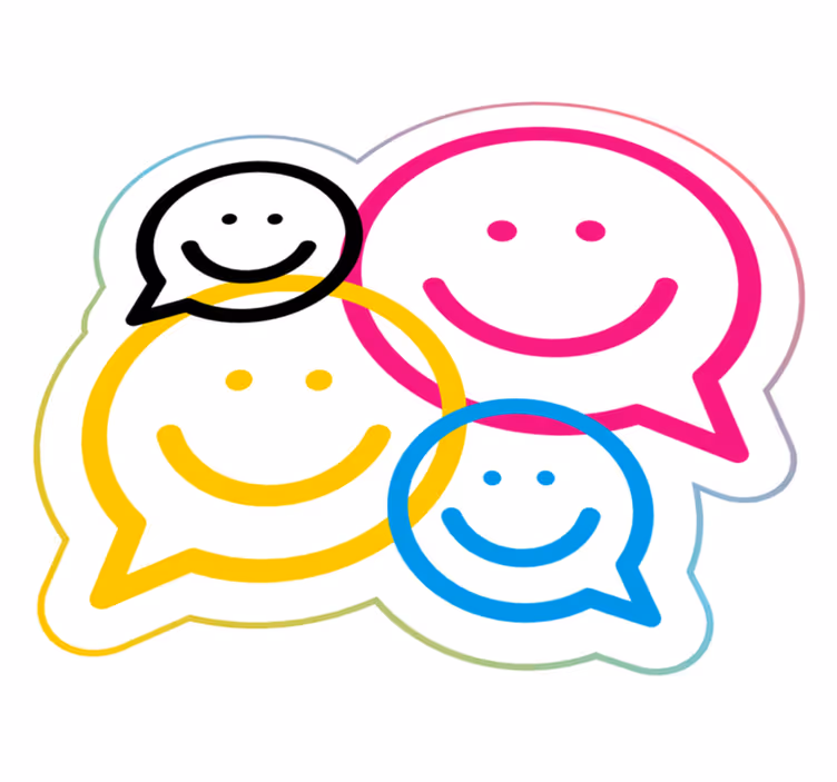 Smiley Face Collection teenager vinyl rug - TenStickers