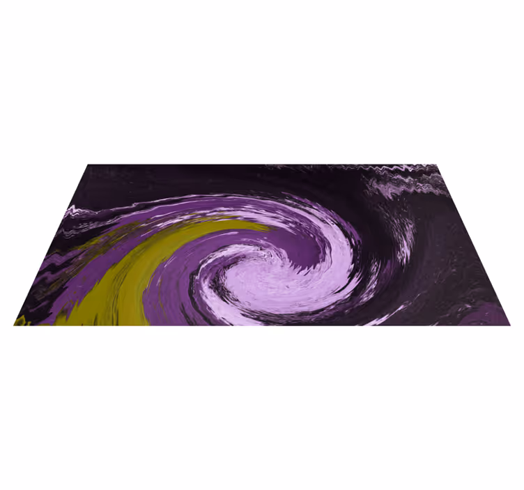 Spiraling colour flows teenager vinyl rug - TenStickers