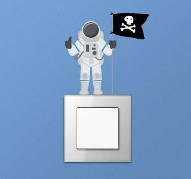 Astronaut Light Switch Sticker