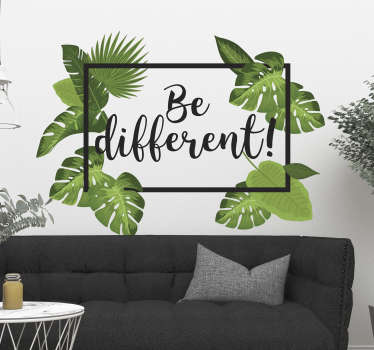 Be Different Wall Sticker