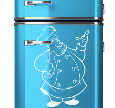 Big Chef Fridge Sticker