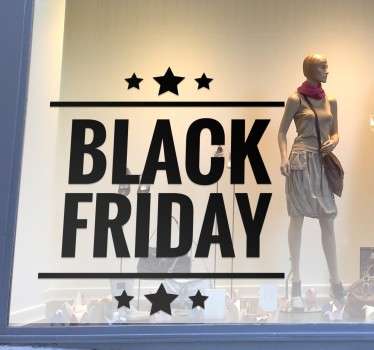 Black Friday Decorative Sticker