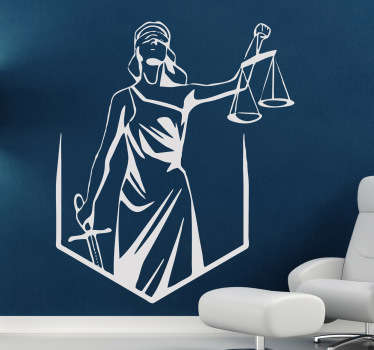Blind Justice Wall Sticker