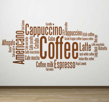 Café Concept Wall Sticker