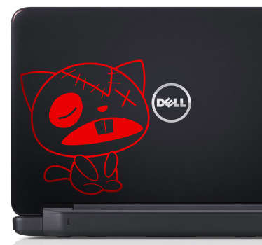 Cat Rag Laptop Sticker