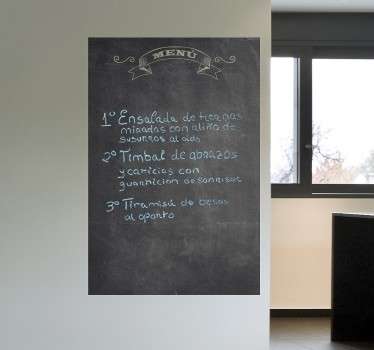 Chalkboard Menu Sticker