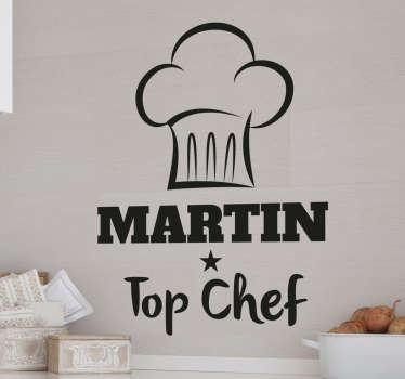 Chefs Hat Kitchen Wall Sticker