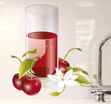 Cherry Juice Wall Sticker