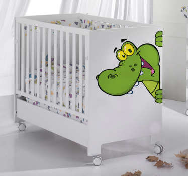 Coloured Crocodile Kids Sticker