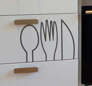 Cutlery Wall Sticker