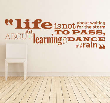 Dance In The Rain Wall Sticker