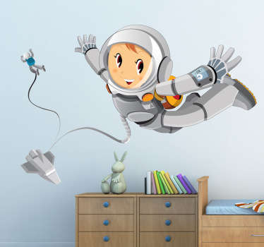 Exploring Space Kids Sticker