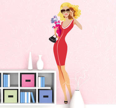 Fashionista Wall Sticker