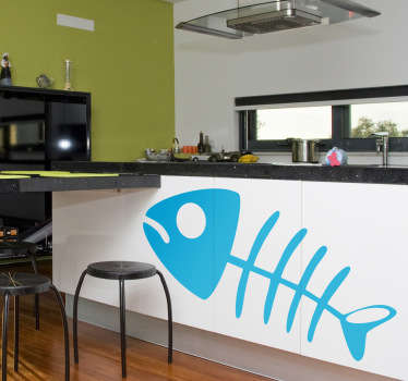 Fish Skeleton Wall Sticker