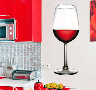 Glass of Wine Wall Sticker