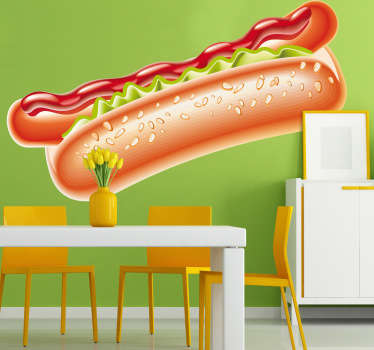 Hot Dog Wall Sticker