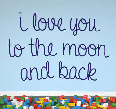 I Love You To The Moon Decal