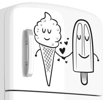 Ice Cream in Love Sticker
