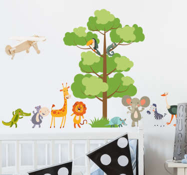 Jungle Animals Wall Sticker
