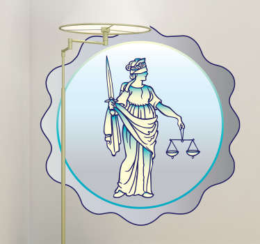 Justice Medal Wall Sticker
