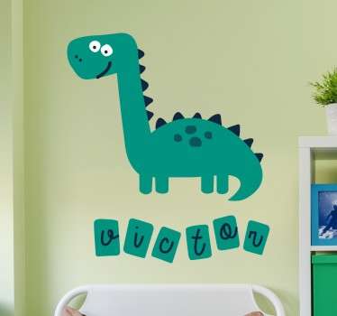 Kids Personalised Dinosaur Sticker