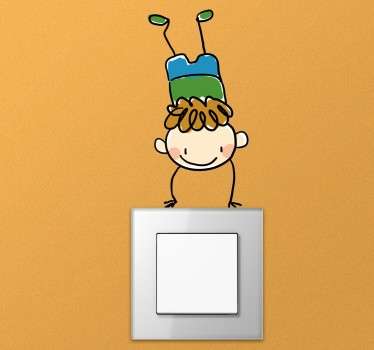 Kids Pirouette Light Switch Sticker