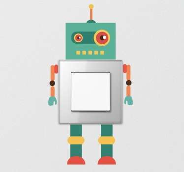 Kids Robot Light Switch Sticker