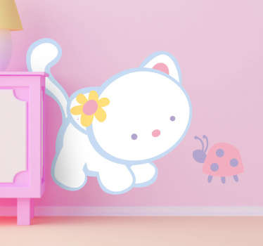 Ladybird and Kitten Decal