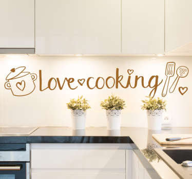 Love Cooking Sticker