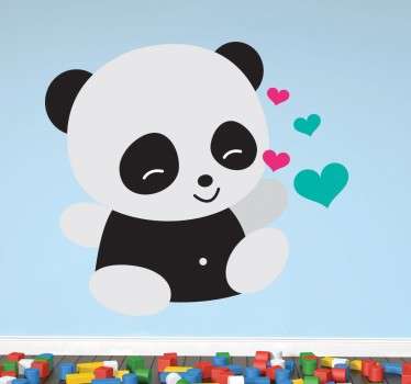 Loving Baby Panda Sticker
