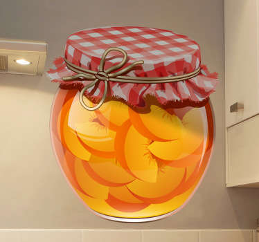 Peach Jar Wall Sticker