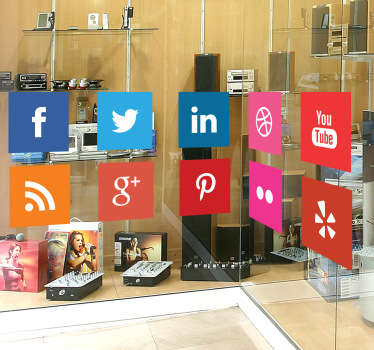 Social Media Logo Sticker