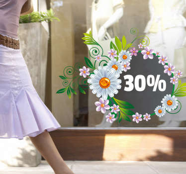 Spring or Summer Sales Shop Window Sticker