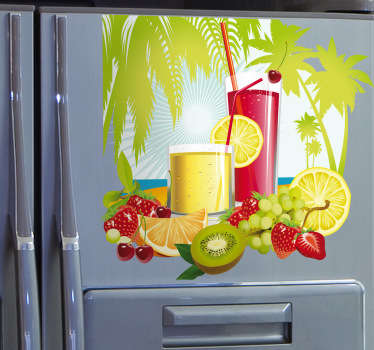 Summer Tropical Cocktail Decal