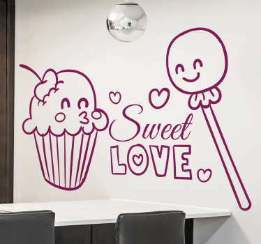 Sweet Love Cupcakes Decal