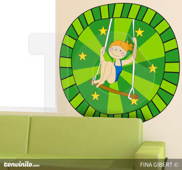 Trapeze Artist Decorative Decal
