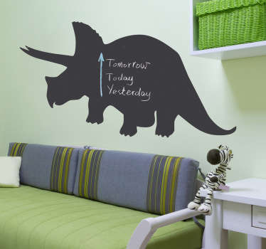 Triceratops Dinosaur Blackboard Sticker