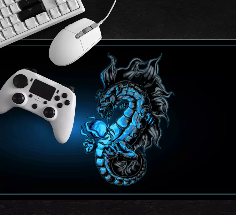 Blue dragon  gaming XXL mouse pad - TenStickers