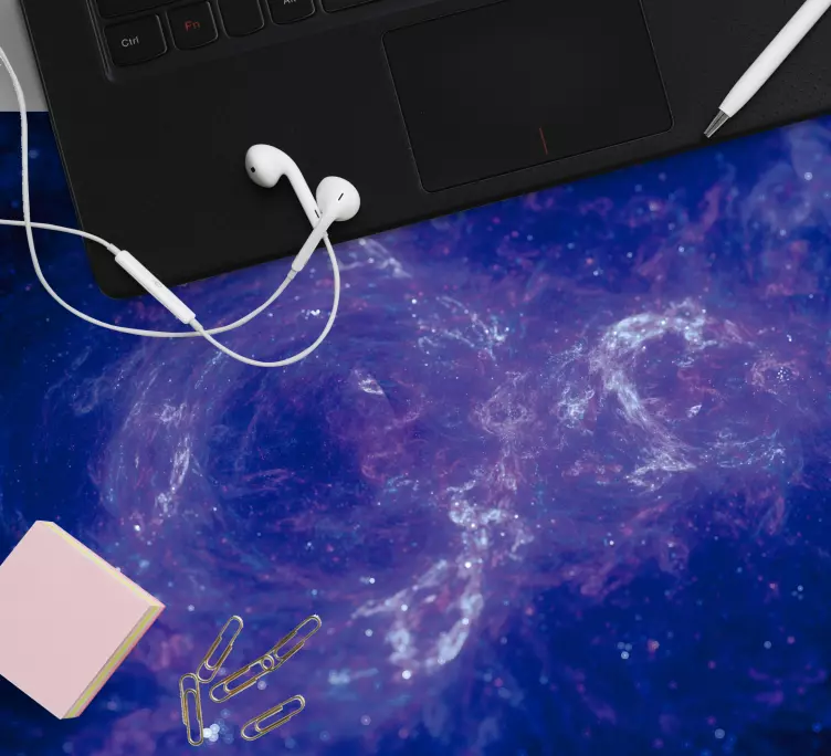 Blue galaxy original mouse pad - TenStickers
