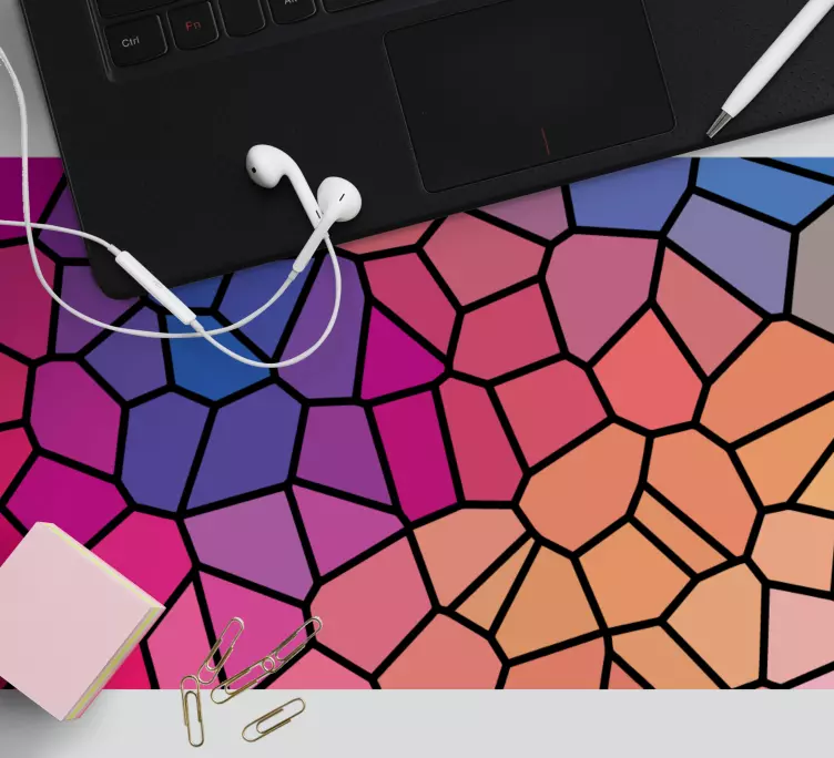 Colorful Geometric Shapes mouse pad pattern - TenStickers