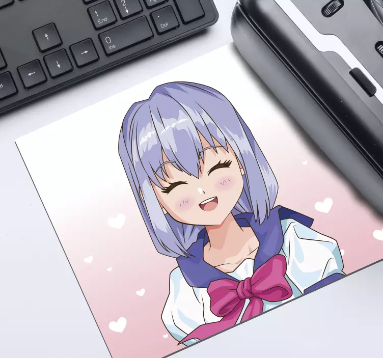 Cute Anime Girl mouse pad - TenStickers