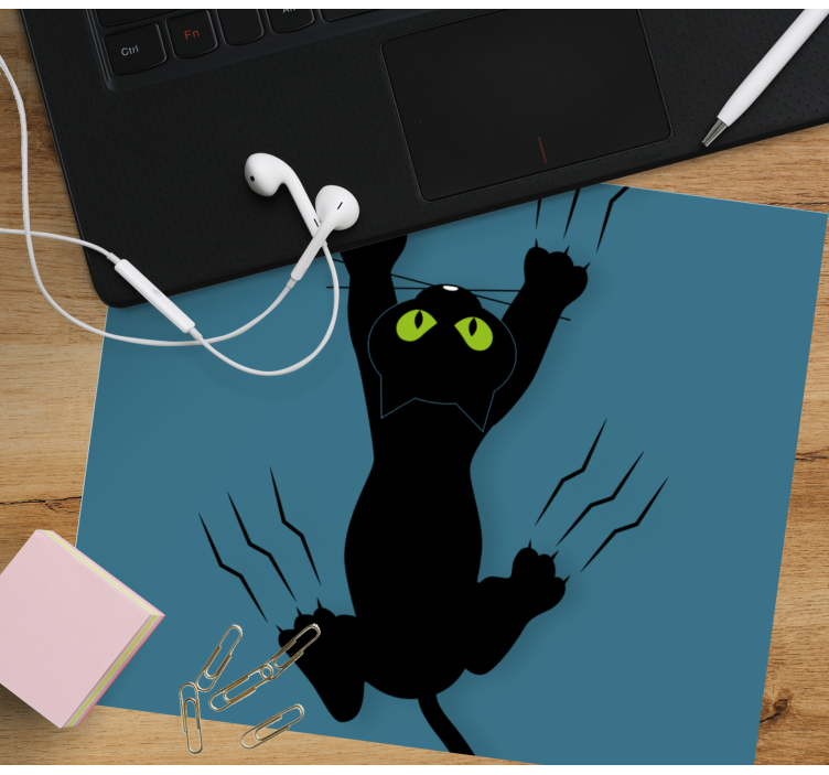 Cat grabbing the mousepad original mouse pad - TenStickers