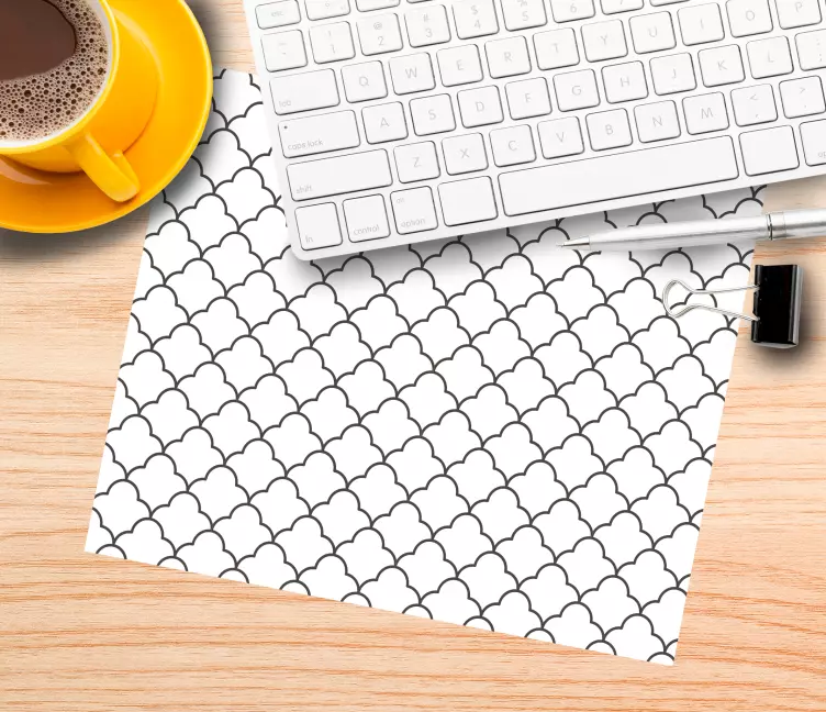 Geometric Moroccan design mouse pad patterns - TenStickers
