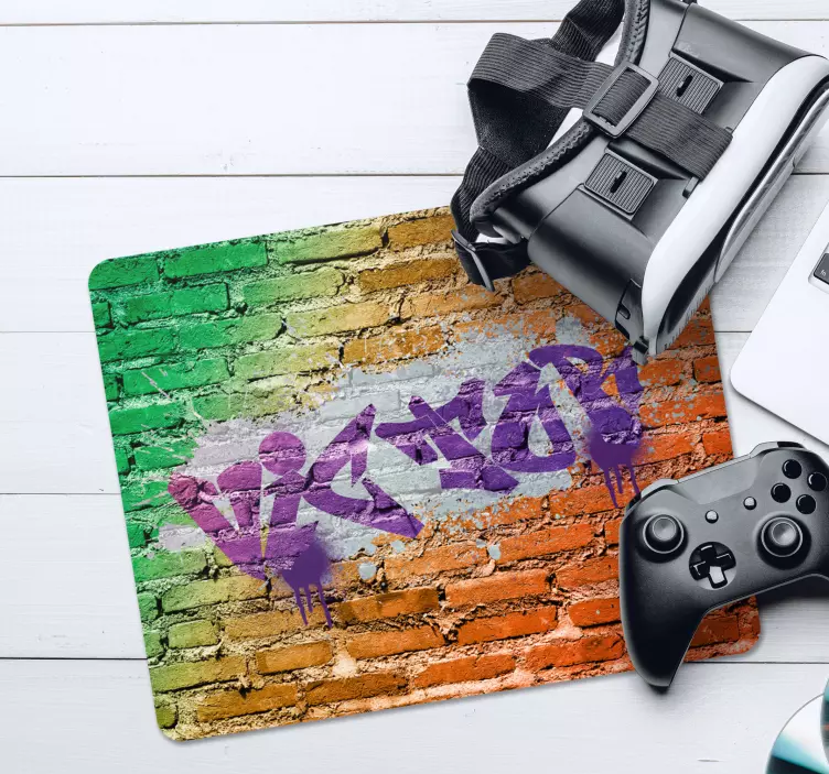 Graffitynama KustomCustom Graffiti Name personalised mouse mat - TenStickers