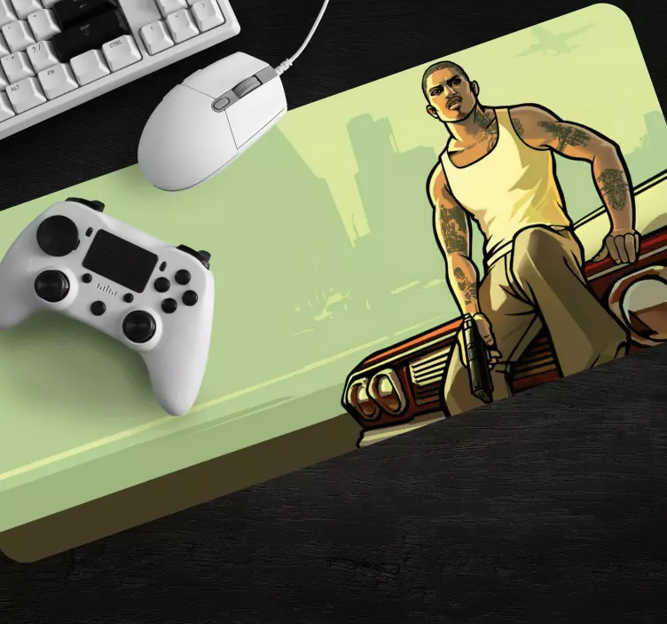 GTA Latin Guy gaming mouse pad - TenStickers