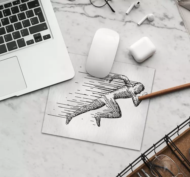 Sketch running original mouse mat - TenStickers