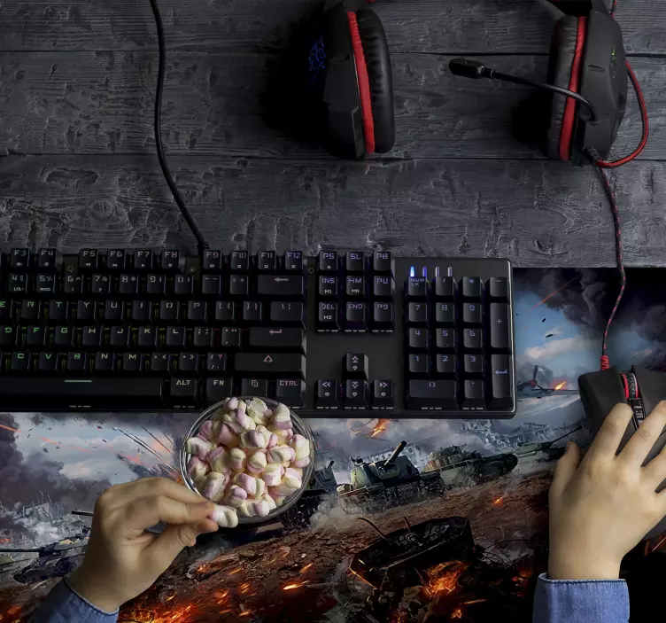 War gaming vinyl XXL mouse pad - TenStickers